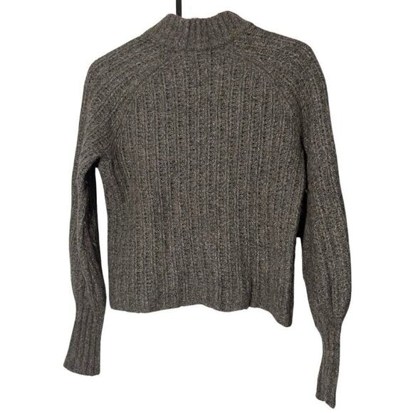 Naked Cashmere Women’s Gray Mock Neck Cropped Knit Sweater Size XS - Picture 6 of 6